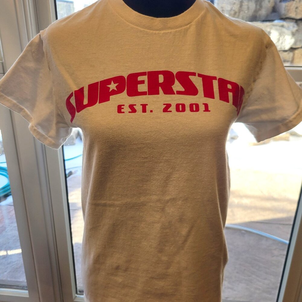 Superstar by Lil Peej T-shirt small spot above U